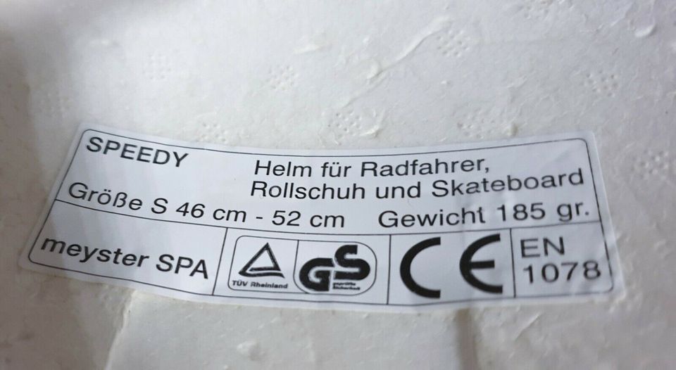 SPEEDY Kinderhelm FAHRRADHELM Rollschuh Skateboard Helm S 46-52 in Freiburg im Breisgau