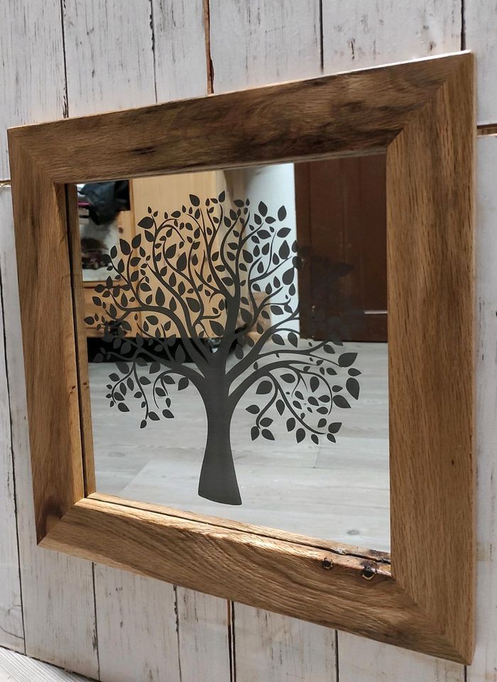 Möbel,Handarbeit,Massivholz, Spiegel,Wandspiegel,Baum des Lebens in Hohberg