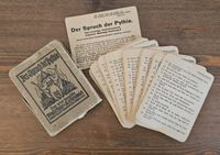 Altes historisches Wahrsage- Kartenspiel "Der Spruch der Pythia" Berlin - Lichtenberg Vorschau