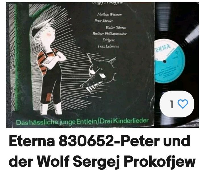 Eterna 830652 Peter und der Wolf Sergej Prokofjew in Raguhn