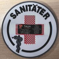 Gummi Rubber 3D Emblem Patch Sanitäter DRK Fachkraftabzeichen Rheinland-Pfalz - Grünstadt Vorschau