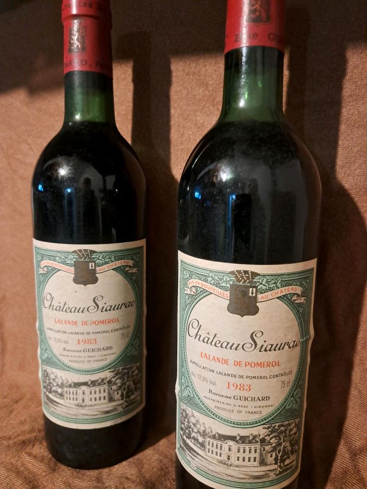 2 Flaschen Château Siaurac 1983 in Eisdorf