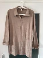 H&M Pullover beige Zipper L Brandenburg - Jüterbog Vorschau