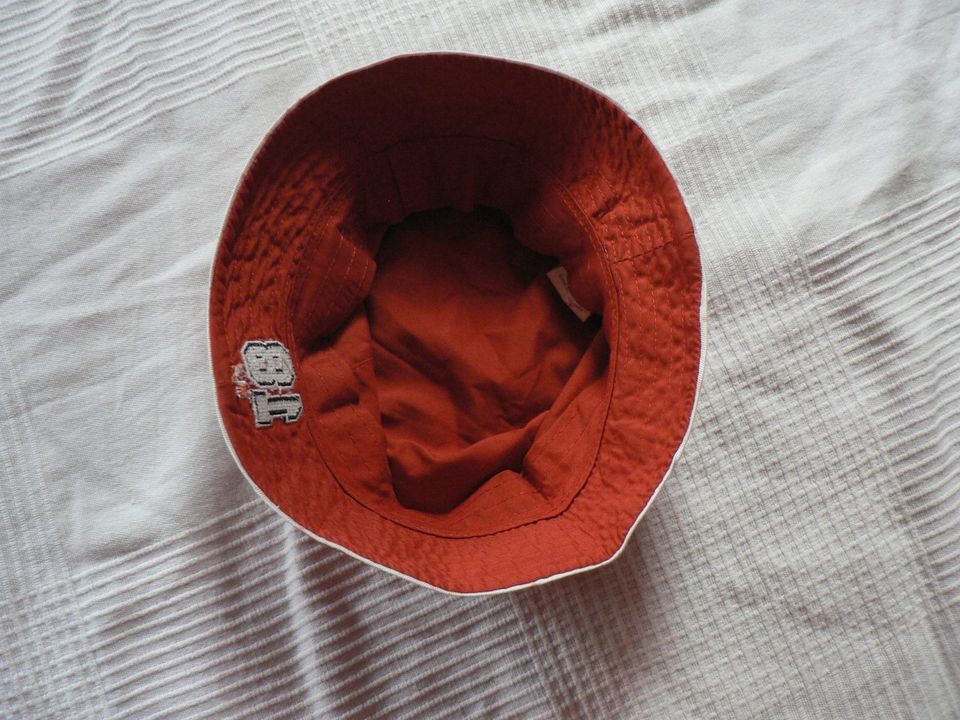 Kinder-Sonnenhut Bucket Hat Topfhut KU 48 50 52 cm orange braun in Marburg