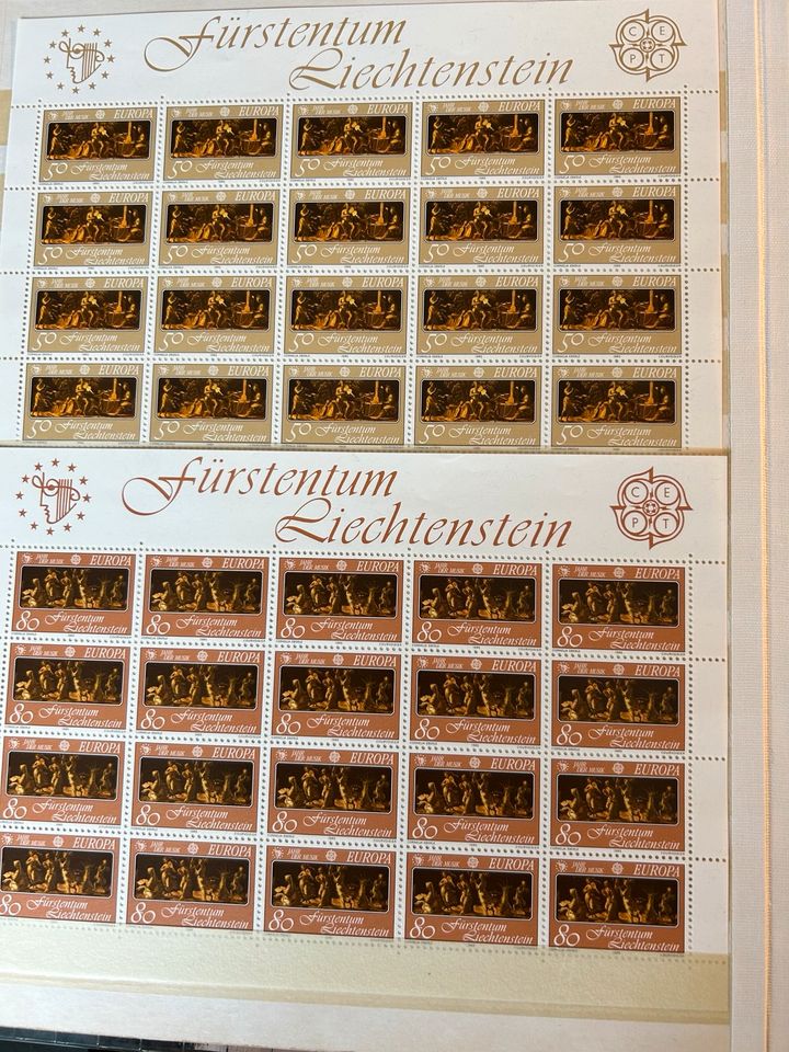 LIECHTENSTEIN- Briefmarken Album in Nürnberg (Mittelfr)