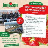 Gärtnergeselle/Gärtnermeister (m/w/d) Nordrhein-Westfalen - Kalkar Vorschau