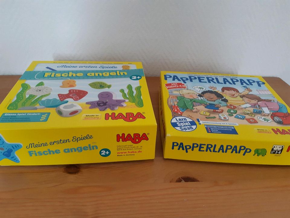 Spiele von HABA Fische angeln & Papperlapapp in Beetzendorf