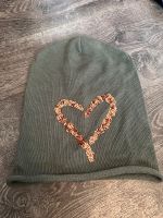 Khaki Mütze / Beanie mit Pailletten Niedersachsen - Zeven Vorschau