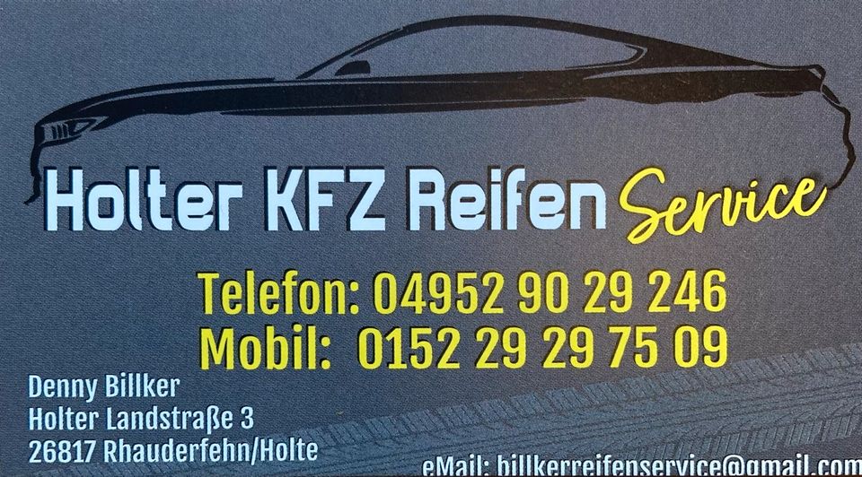 Reifenservice Billker (Reifen/Reifenwechsel/Sommer-Winterreifen) in Rhauderfehn