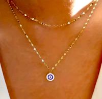 Neues Modell Böses Auge Halskette für Damen evil eye  18 Karat Baden-Württemberg - Karlsruhe Vorschau