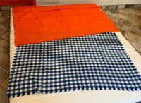 2x Tischdecke orange weiß blau DDR retro 130x 98 Sachsen - Bannewitz Vorschau