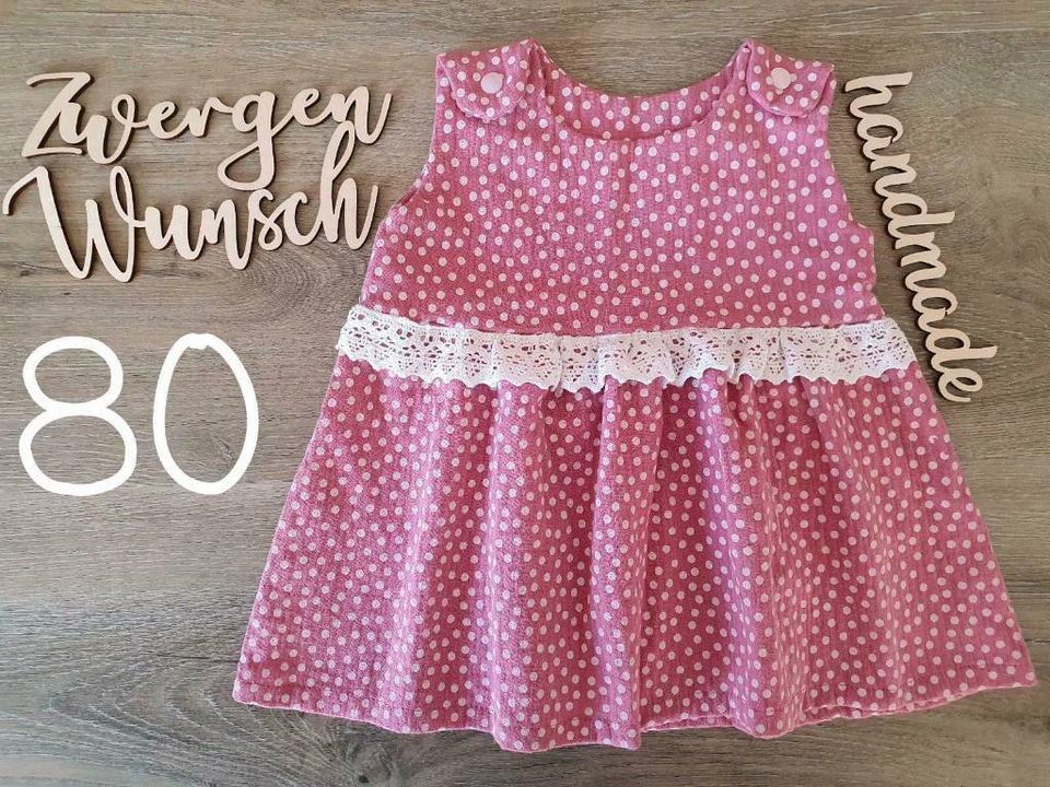 Neu Handmade Baby*kleid 74/80 Taufkleid mit Spitze Rosa Hochzeit in Wetter (Ruhr)