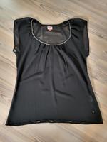 Only Shirt Oberteil Top Tunika Schwarz Perlen transparent L Bayern - Nabburg Vorschau