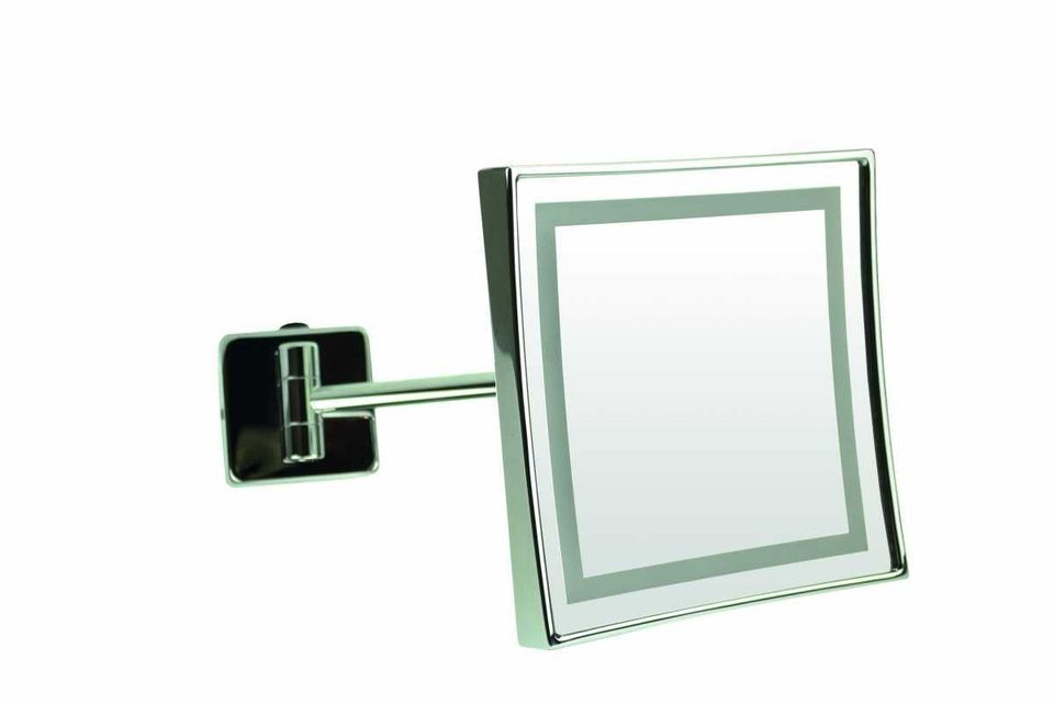 Rasier- & Kosmetikspiegel eckig 2x LED 3x Vergrößerung Direktan. in Plochingen