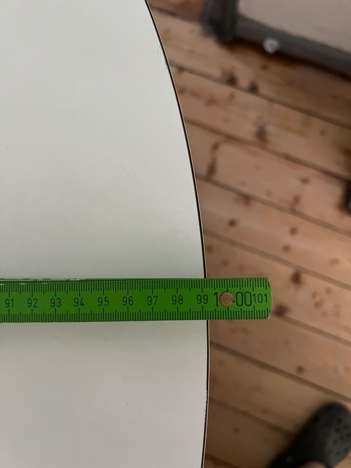 Esstisch weiß ausziehbar 1m auf 1,40 m, 70iger Jahre in Liebenau