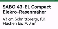 Sabo Elektrorasenmäher Kreis Pinneberg - Pinneberg Vorschau