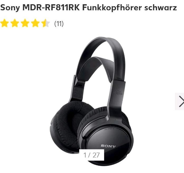 Funk Kopfhörer  von Sony. MDR-RF811RK in Hamburg