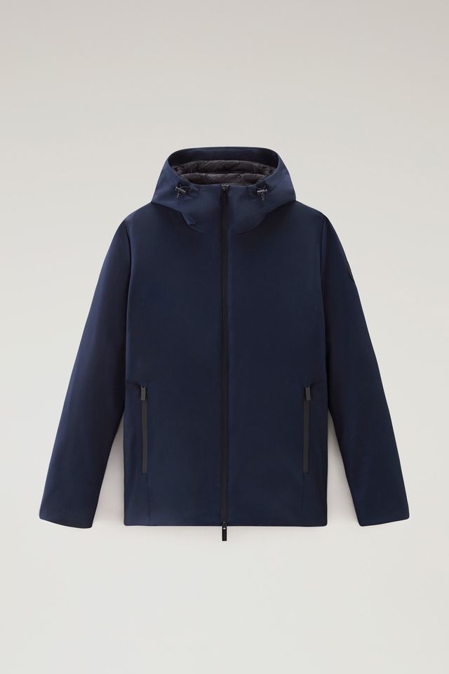 Woolrich Pacific Jacke aus Tech Softshell Farbe Melton Blue in Hamburg