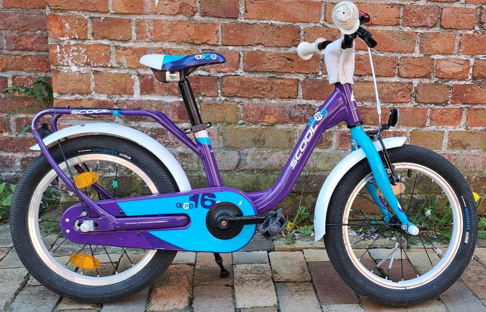 Scool Nixe Fahrrad 16Zoll Kinderrad Kinderfahrrad lila in Kiel