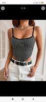 Top Shirt bauchfrei gestreift Saarland - Friedrichsthal Vorschau
