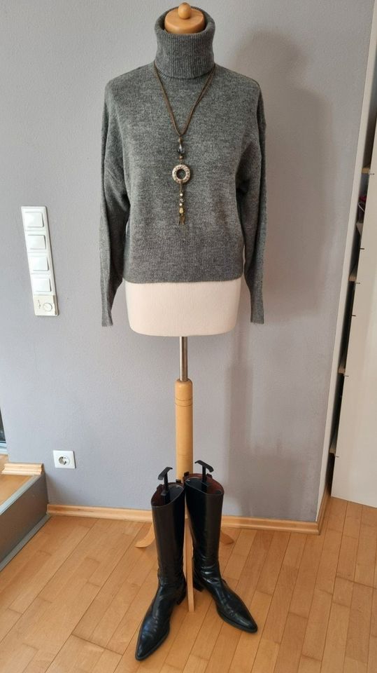 *H&M* Rollkragen Pullover klassisch Grau S 36/38 NP19,99€ NEU! in Ingolstadt