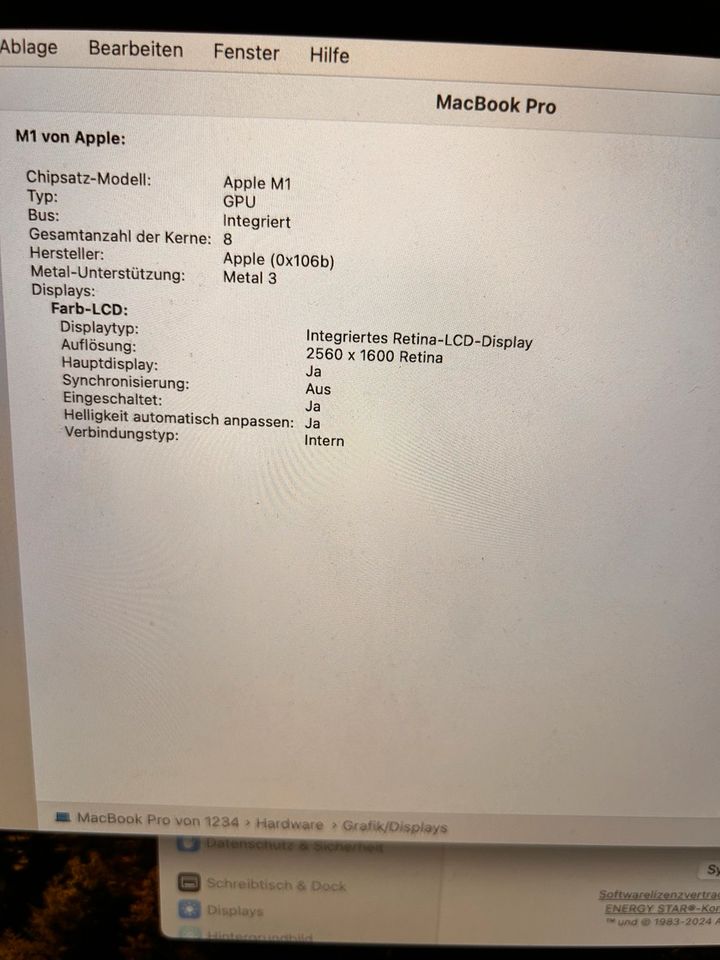 MacBook Pro 13 Inch, 512GB, M1, 2020 OVP in Heiligenroth