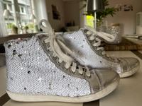 Schuh Turnschuh Sneaker von Heine Gr. 35 weiß/Silber Pailetten Hamburg - Bergedorf Vorschau