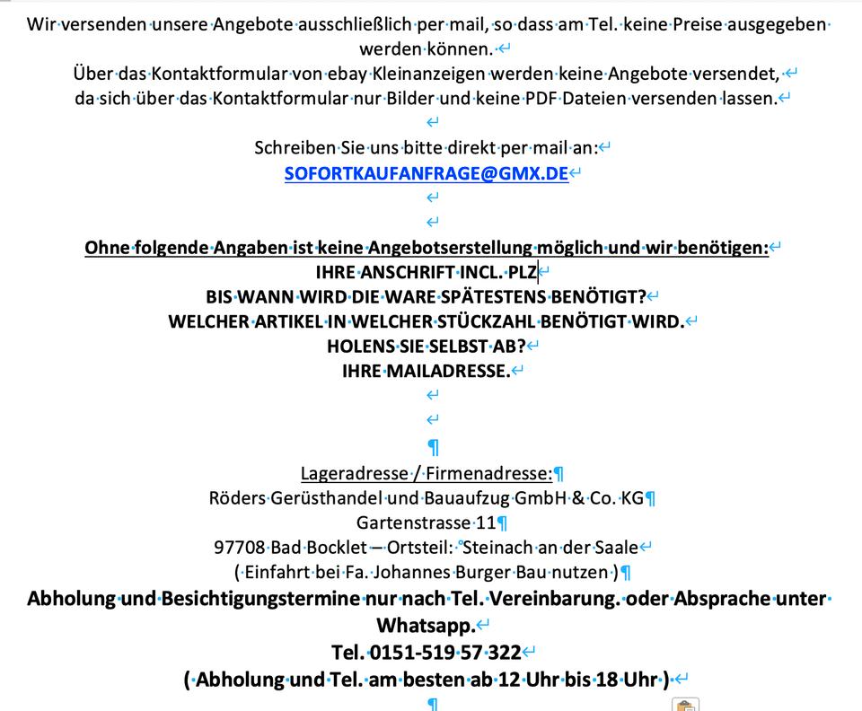 NEU GEDA FAHRSCHLITTEN SCHLITTEN AUFZUG BAUAUFZUG ROLLBOCK LIFT in Bad Bocklet