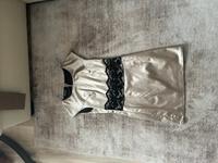 Seidiges beige braunes Kleid Hessen - Hünfeld Vorschau