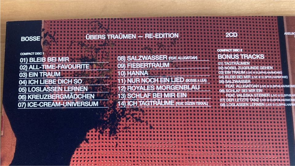 Bosse Übers Träumen Doppel-CD Re-Edition Re-Release Buch in Bremen