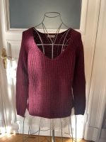 Hollister Pullover Strick mit Spitze Gr. M Bordeaux-Rot Eimsbüttel - Hamburg Harvestehude Vorschau