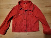 Jeansjacke Mädchen rot c&a Größe 104 glitzer Bayern - Oberau Vorschau