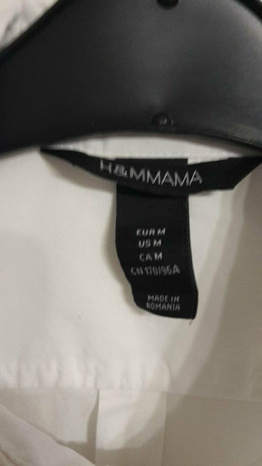 Umstandmode weiße Bluse von H&M Mama in Größe M in Jettingen