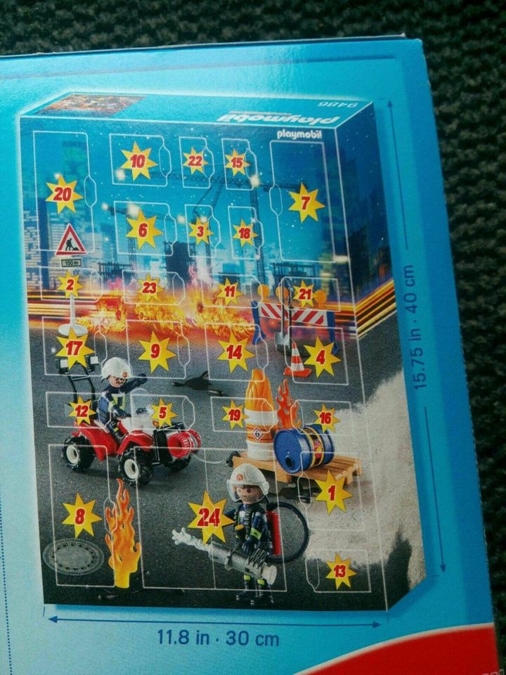 Playmobil Adventskalender Feuerwehr/Baustelle-neu OVP in Centrum