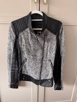 Lederjacke Amisu, schwarz grau, Gr. 36 Hamburg-Mitte - Hamburg Billstedt   Vorschau