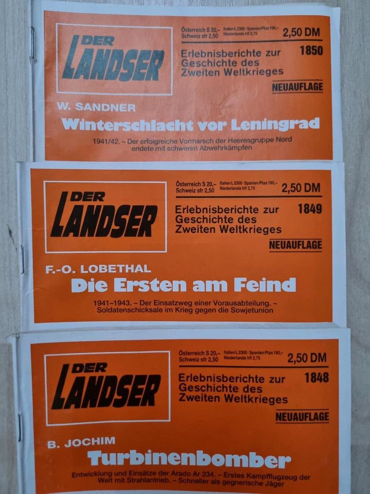 10x Der Landser Kriegsroman Nr. 1846 - 1855 in Weyhe