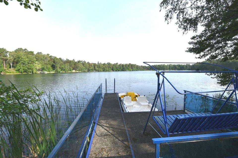 Haus am See zu vermieten, Wassergrundstück mit direkten Zugang, 30 min. bis Berlin in Heidesee