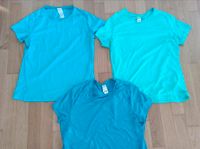 3 Sport Shirts Damen türkis blau grün L fast dry Düsseldorf - Bilk Vorschau