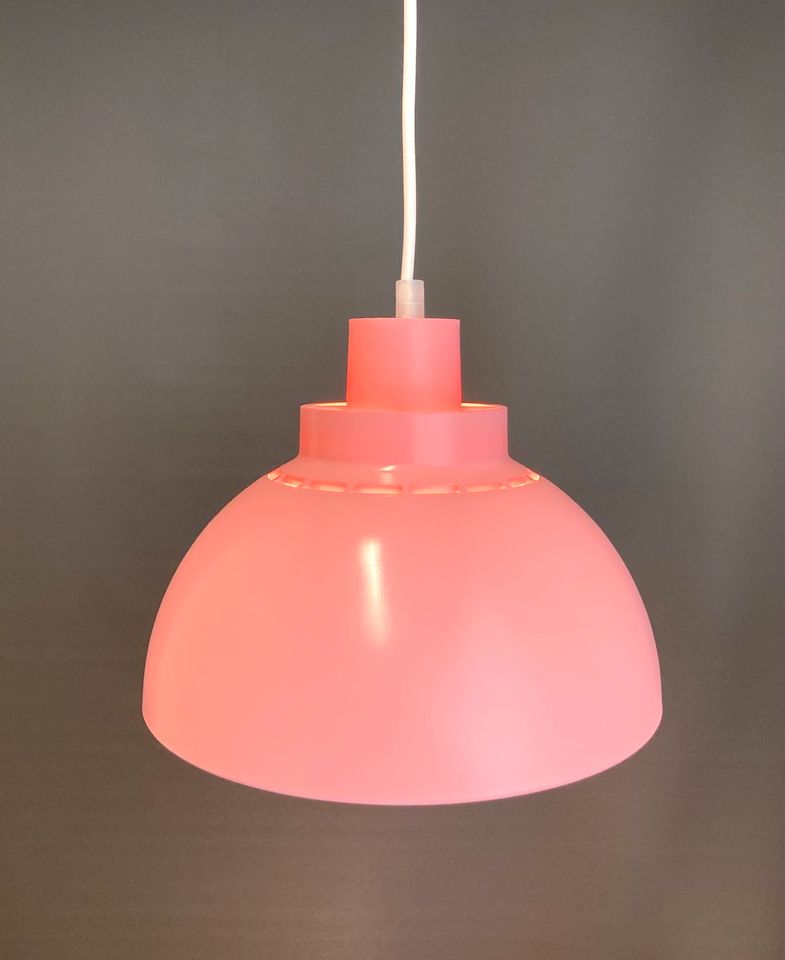 Lampe danish Mid Century Retro Pastell rosa Ära PH Poulsen Lyfa in Düsseldorf