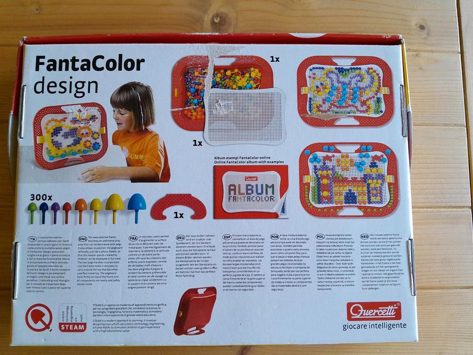 Mosaikspiel Fanta Color3-6J. Steckspiel 300 Steckperlen Quercetti in Müschenbach