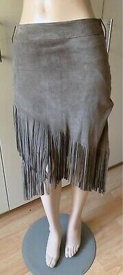 True Religion toller Lederrock mit Fransen Western Look S in Meine