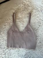 Bauchfreies Top Stricktop Croptop Oberteil beige Creme Gr. M Bayern - Waldmünchen Vorschau