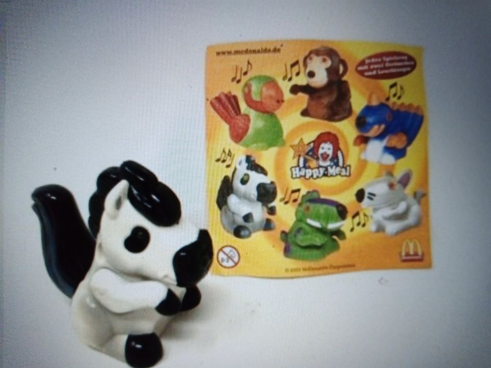 McDonald's Happy Meal- Tiere mit Geräuschen und Leichtaugen -2003 in Halberstadt