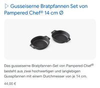 Pampered Chef Gusseisen 2x Bratpfannen 14cm Niedersachsen - Cappeln (Oldenburg) Vorschau
