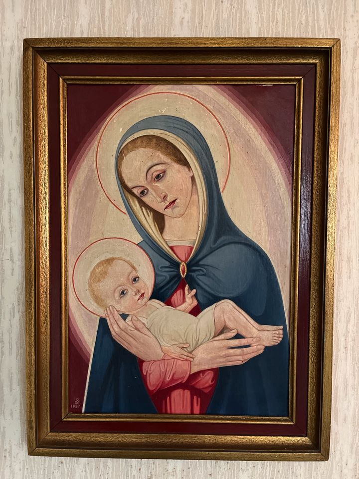 13 antike Heiligen  Bilder gemalt  heilige Maria Jesus Landschaft in Köln