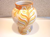Keramik Vase Handarbeit Blätter Blüten 70er Jahre 20,5 cm Nordrhein-Westfalen - Geldern Vorschau