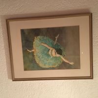 Aquarell Bild Ballerina in Grün Hessen - Ginsheim-Gustavsburg Vorschau