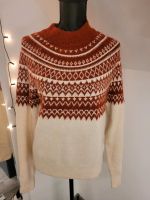 H&M Pullover XS 34 Creme Rot Pulli Strick Shirt Top Norweger Nordrhein-Westfalen - Gladbeck Vorschau