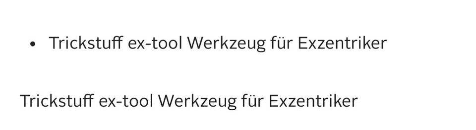 Werkzeug für Trickstuff Exzentriker in Rostock