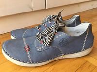 RIEKER DAMEN SNEAKER LEDER SCHUHE RAUCHBLAU GR. 39 NEU Baden-Württemberg - Bad Waldsee Vorschau